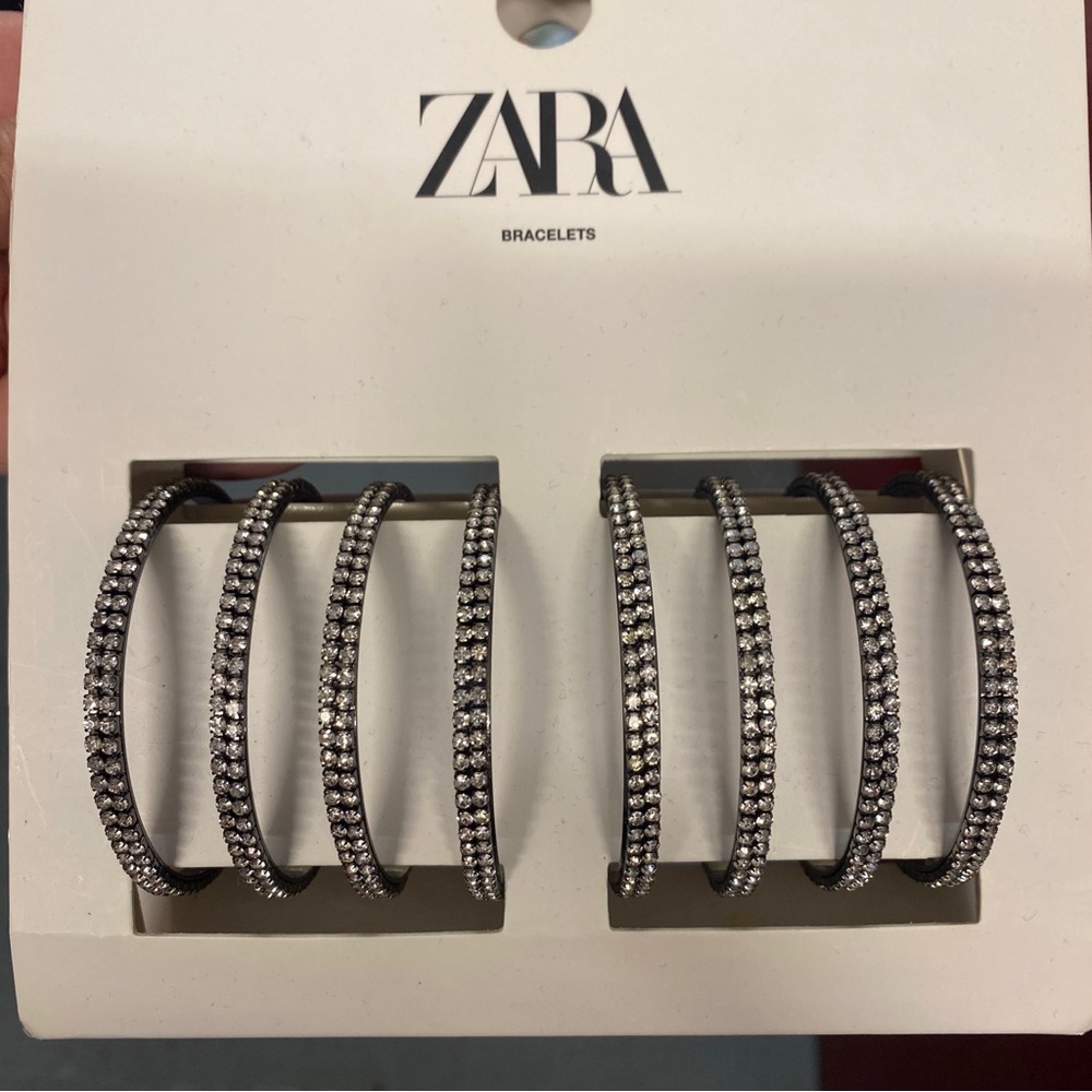 Zara Rhinestone matching cuff brackets